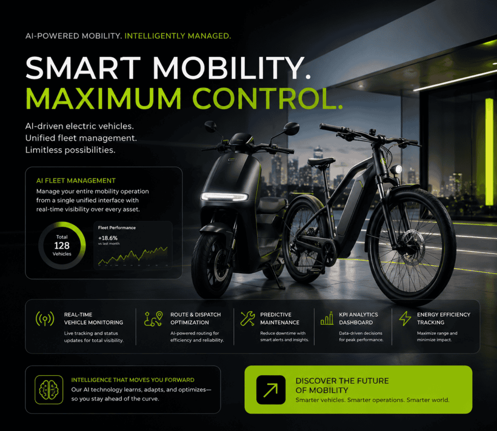 ai fleet management electric scooter bike
